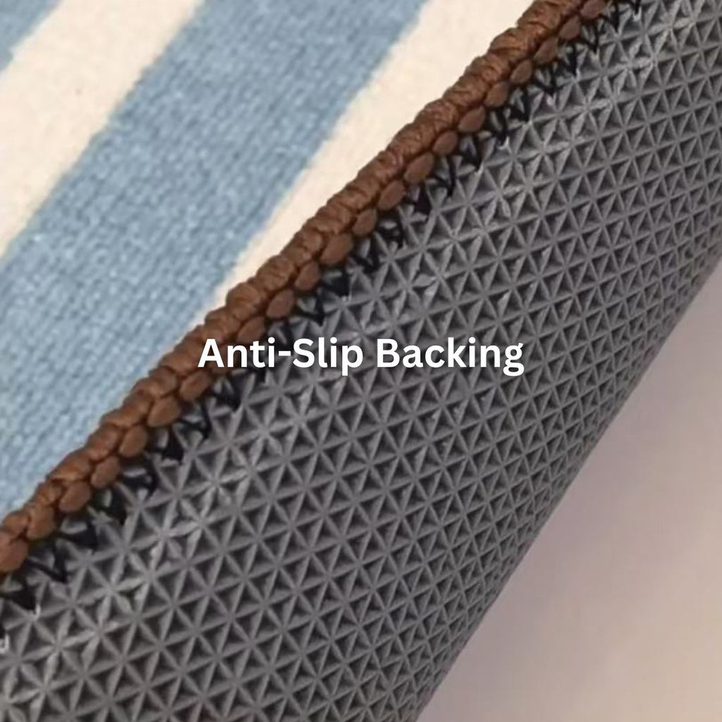 Honey Stripe Rug - Yellow & Blue